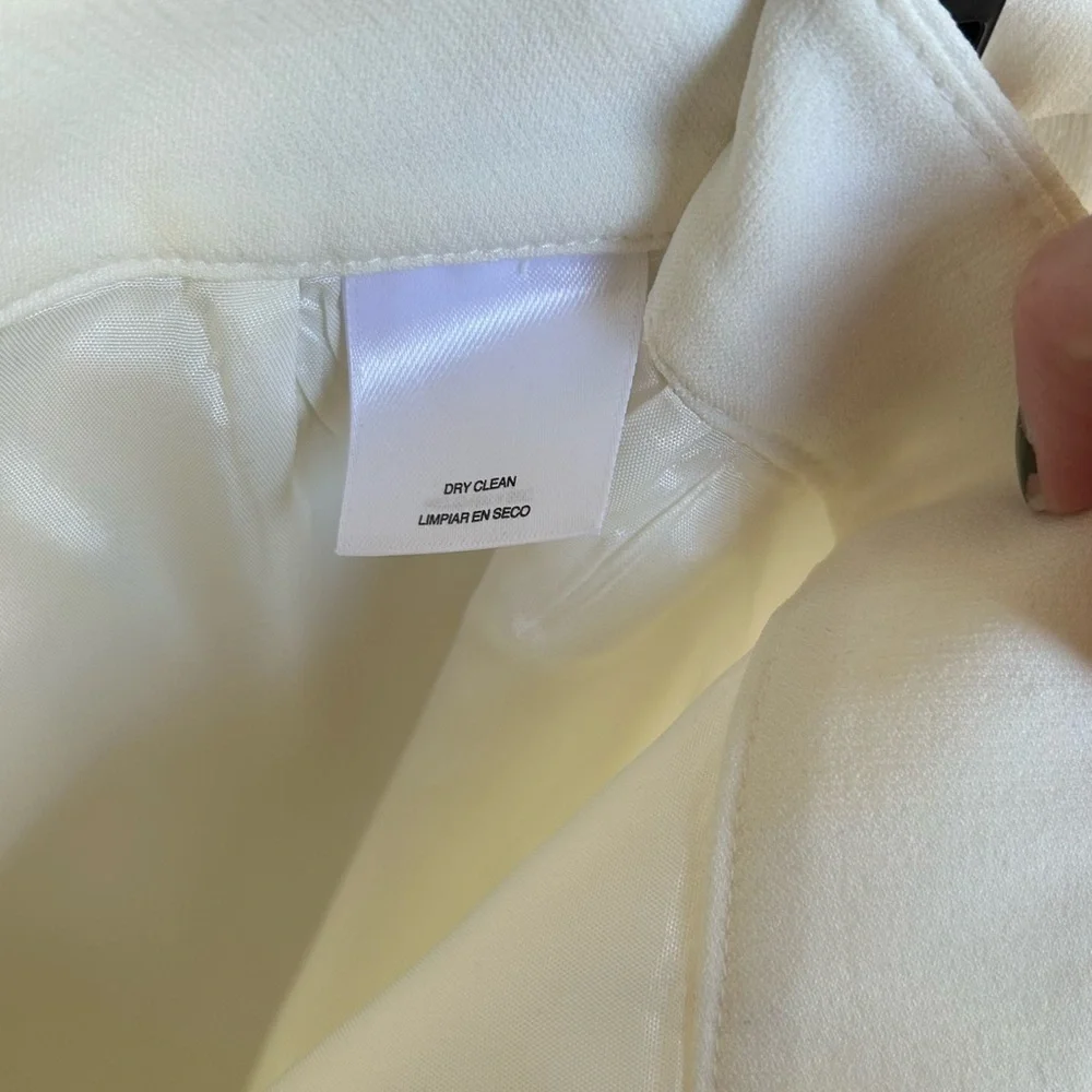 Kasper Cream Tailored Straight-Leg Trousers